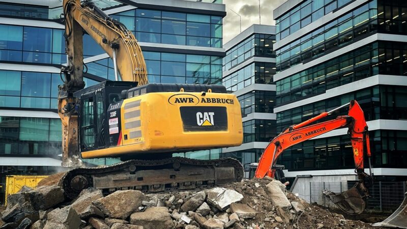 Excavator demolition